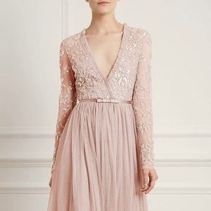 NWOT Needle & Thread Ava Bodice Maxi Dress